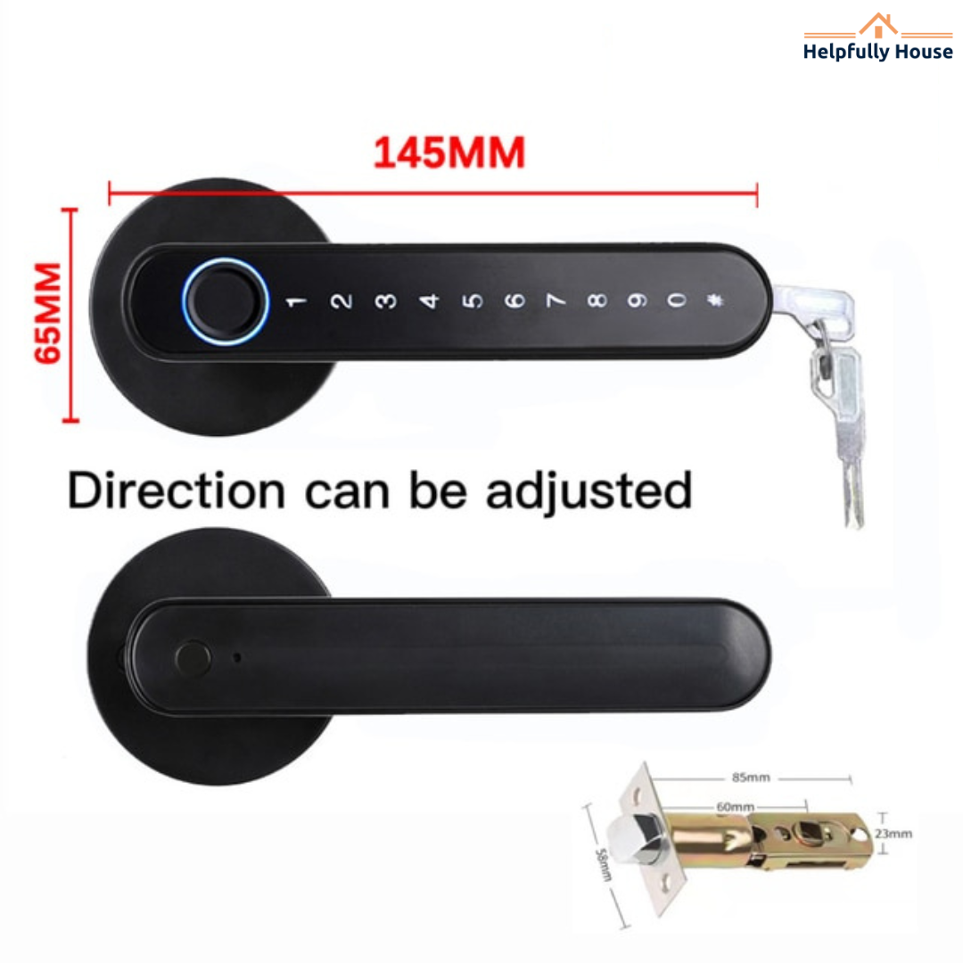 HelpfullyHouse™ Fingerprint Smart Door Lock T8 Pro